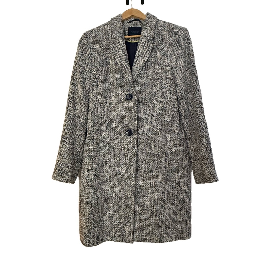 Tweed Navy and White coat